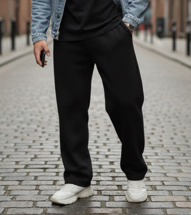 Unisex Black Wide Leg Pants