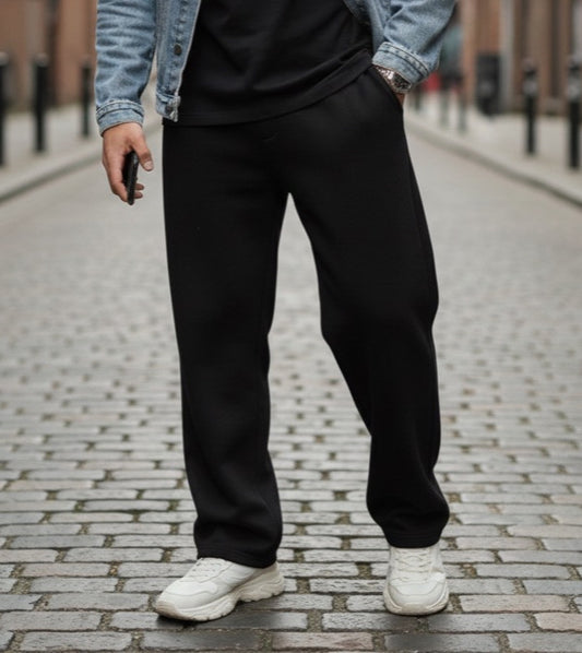 Unisex Black Wide Leg Pants