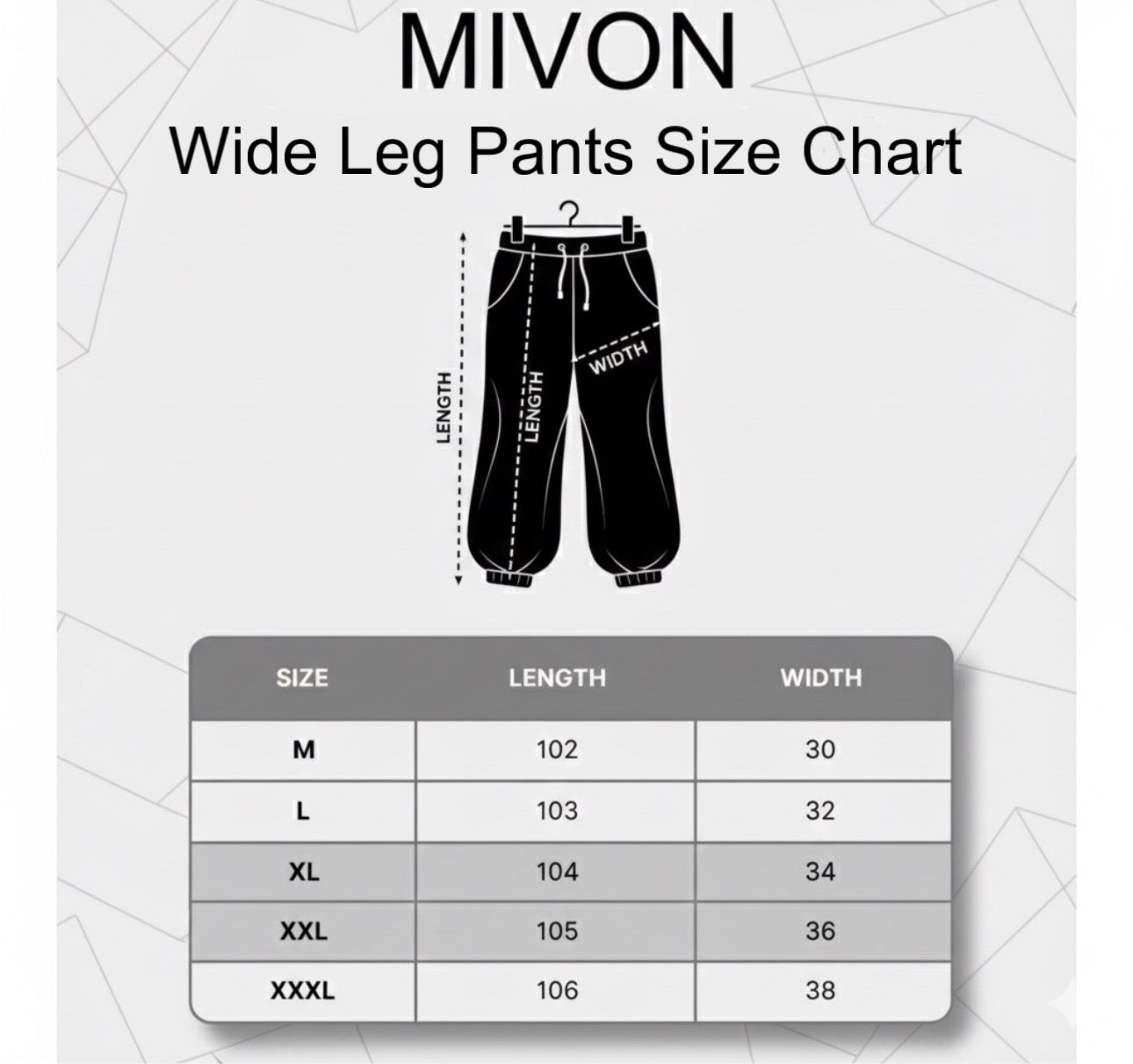 Unisex Black Wide Leg Pants